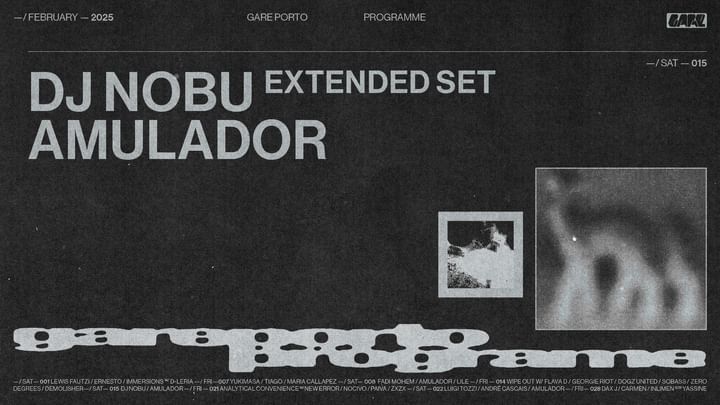 Cover for event: DJ NOBU (Extended Set) + Amulador