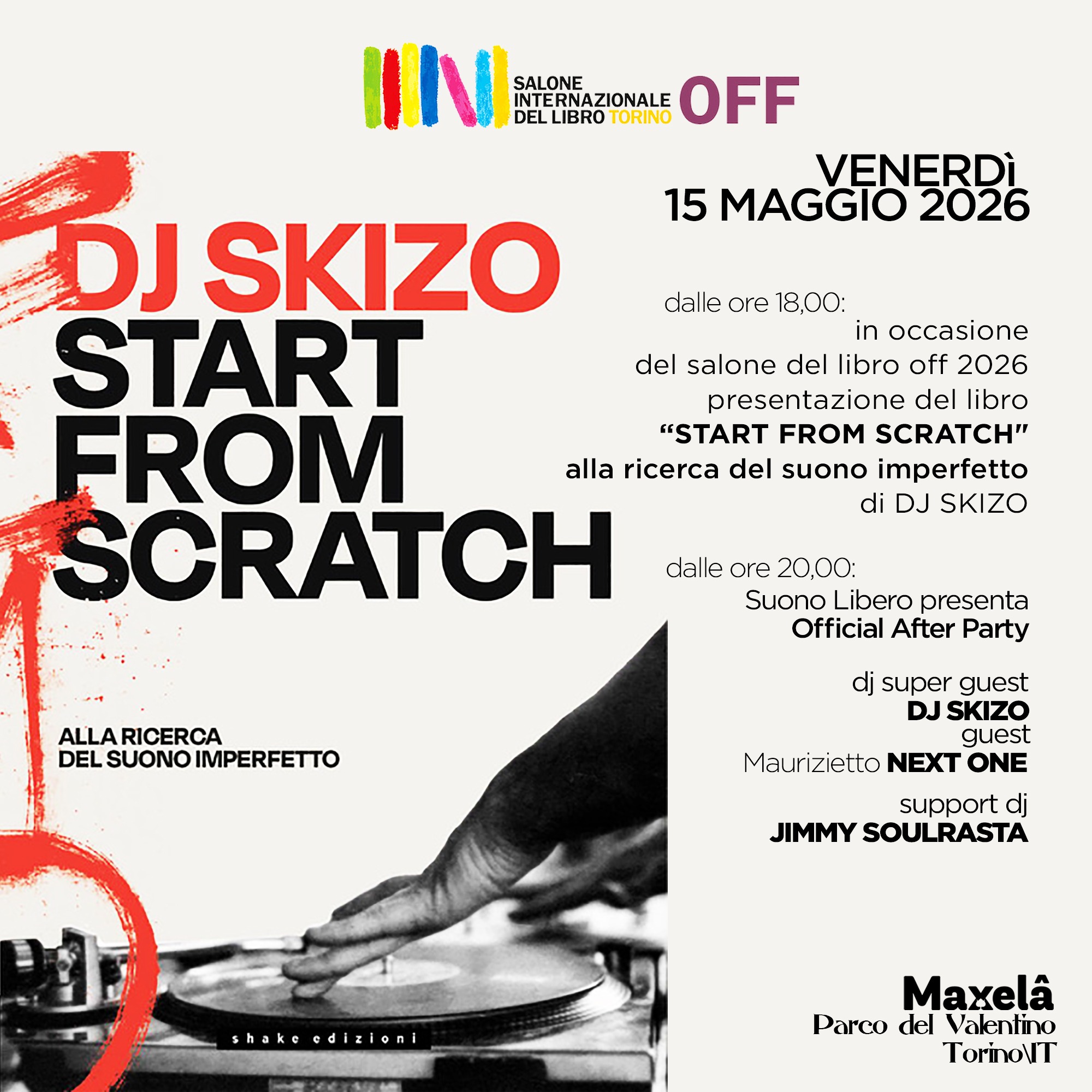 Dj SKIZO @ Salone del Libro OFF 2026 image