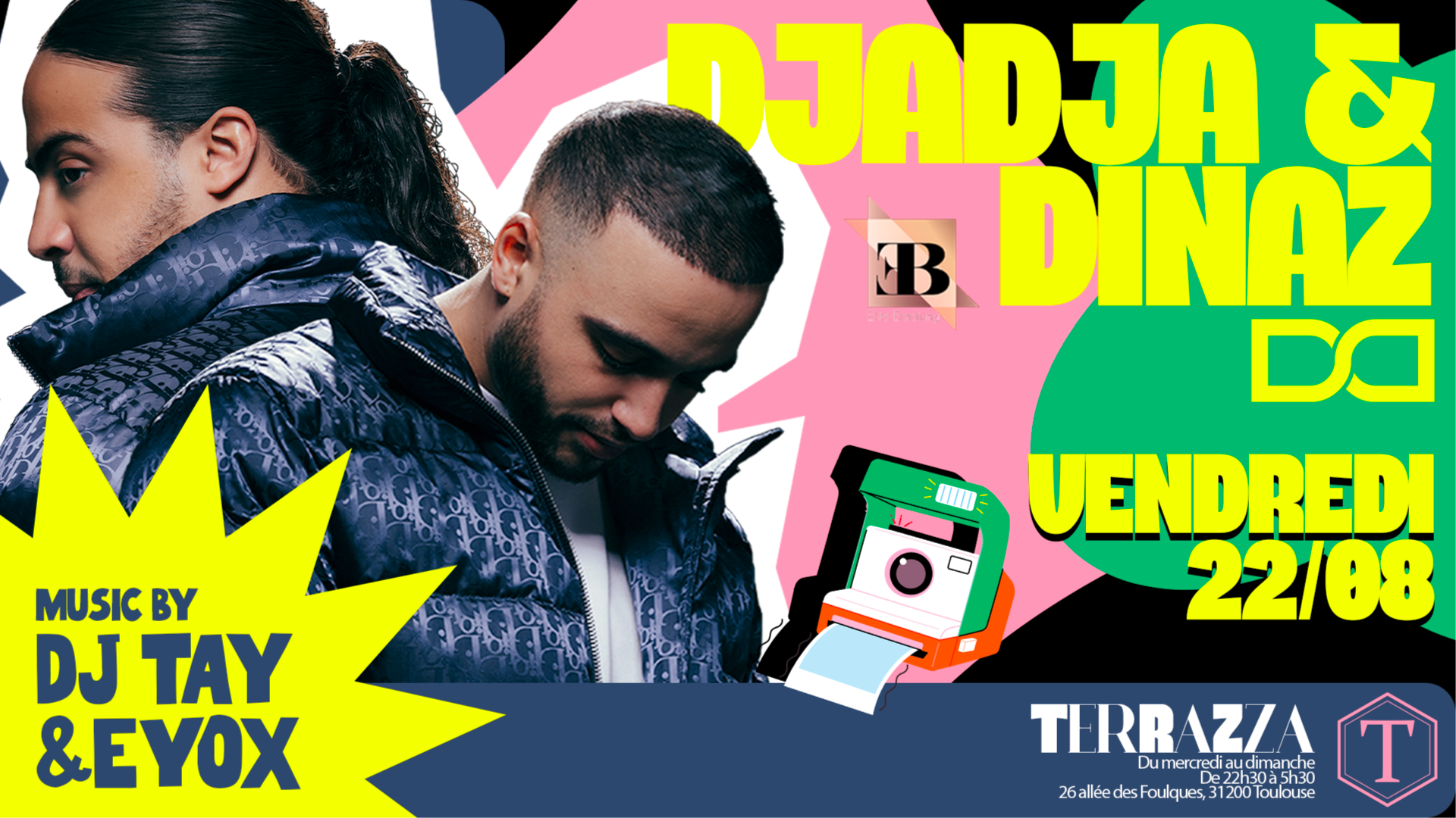 DJADJA & DINAZ - VENDREDI 22 AOÛT - SHOWCASE image