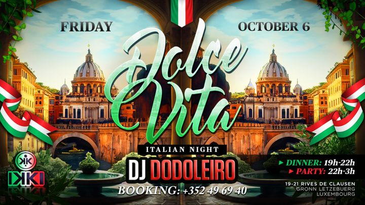 Cover for event: DOLCE VITA - ITALIAN DINNER & PARTY