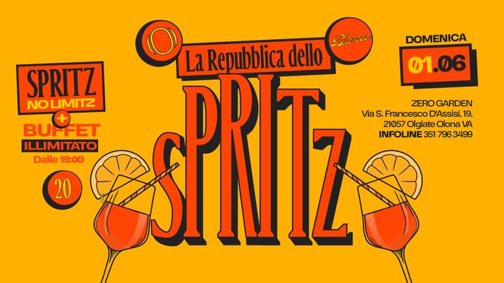 Cover for event: 01.06 - LA REPUBBLICA DELLO SPRITZ - Open Spritz