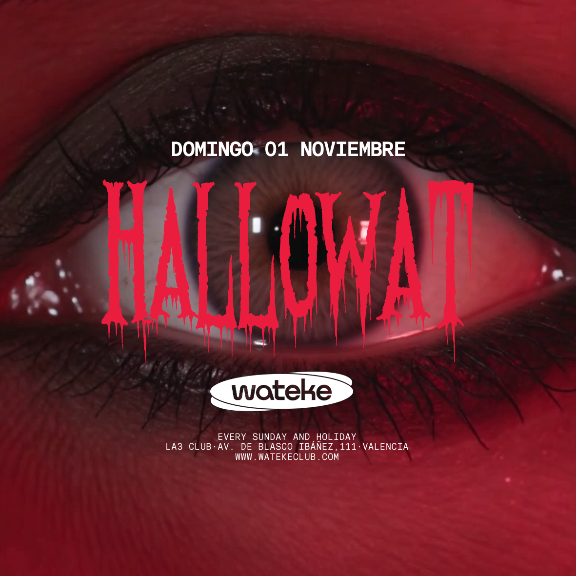 DOMINGO 1 | WATEKE. Halloween special night!, a La3
