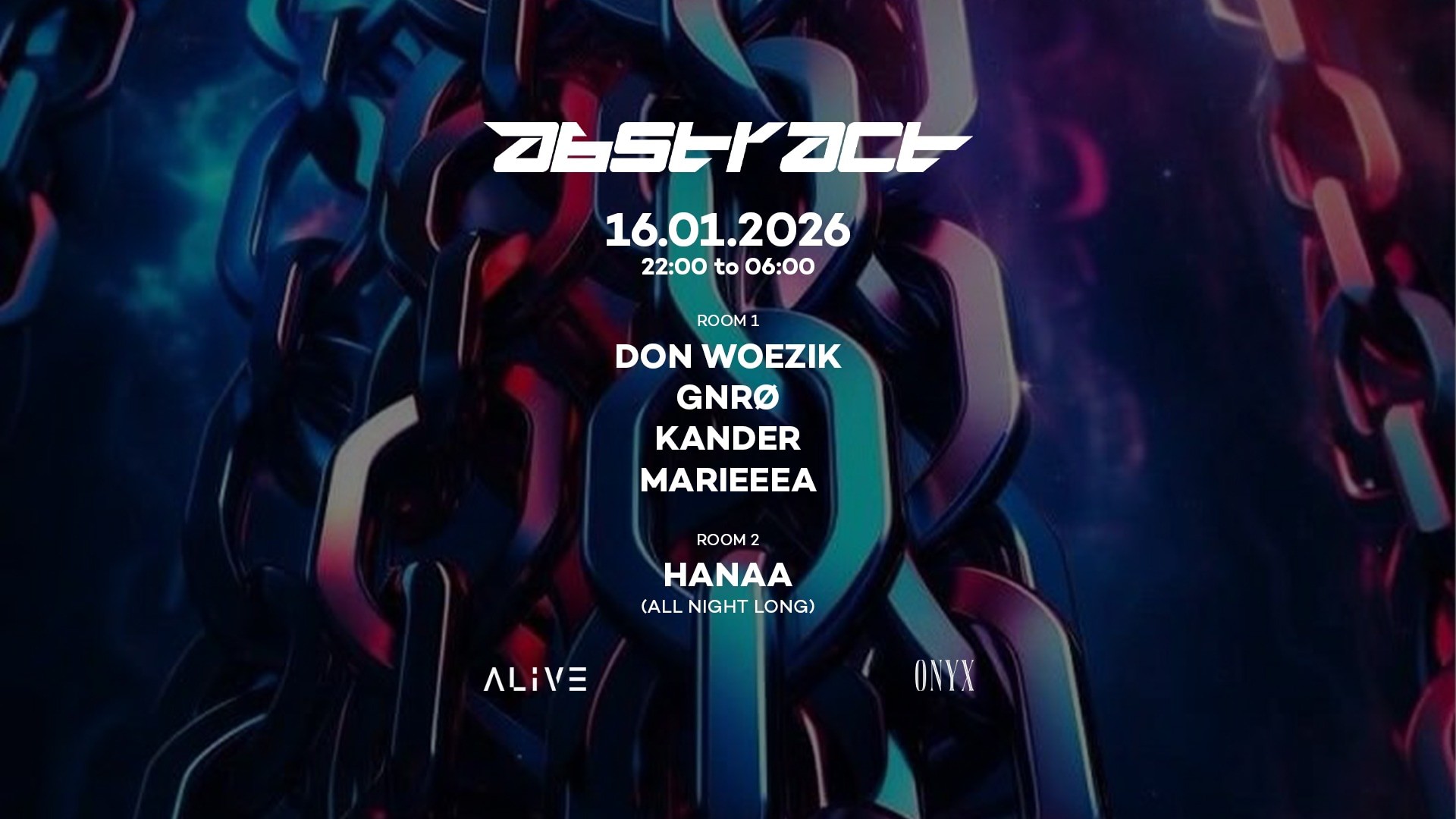 ABSTRACT: DON WOEZIK, GNRO, HANAA, KANDER, MARIEEEA image