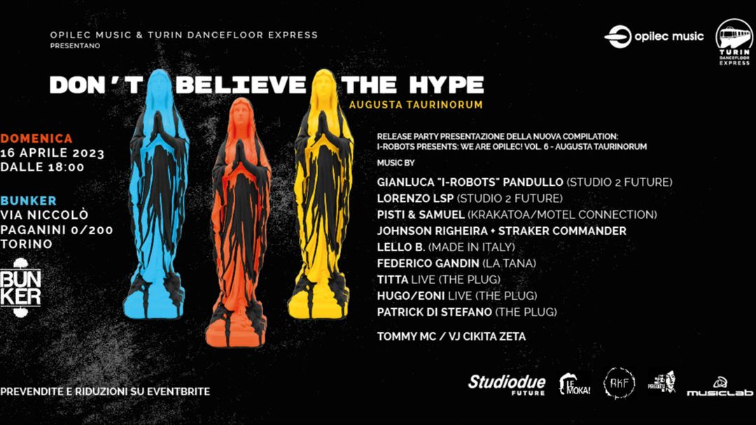 Copertina evento DON'T BELIEVE THE HYPE - Augusta Taurinorum