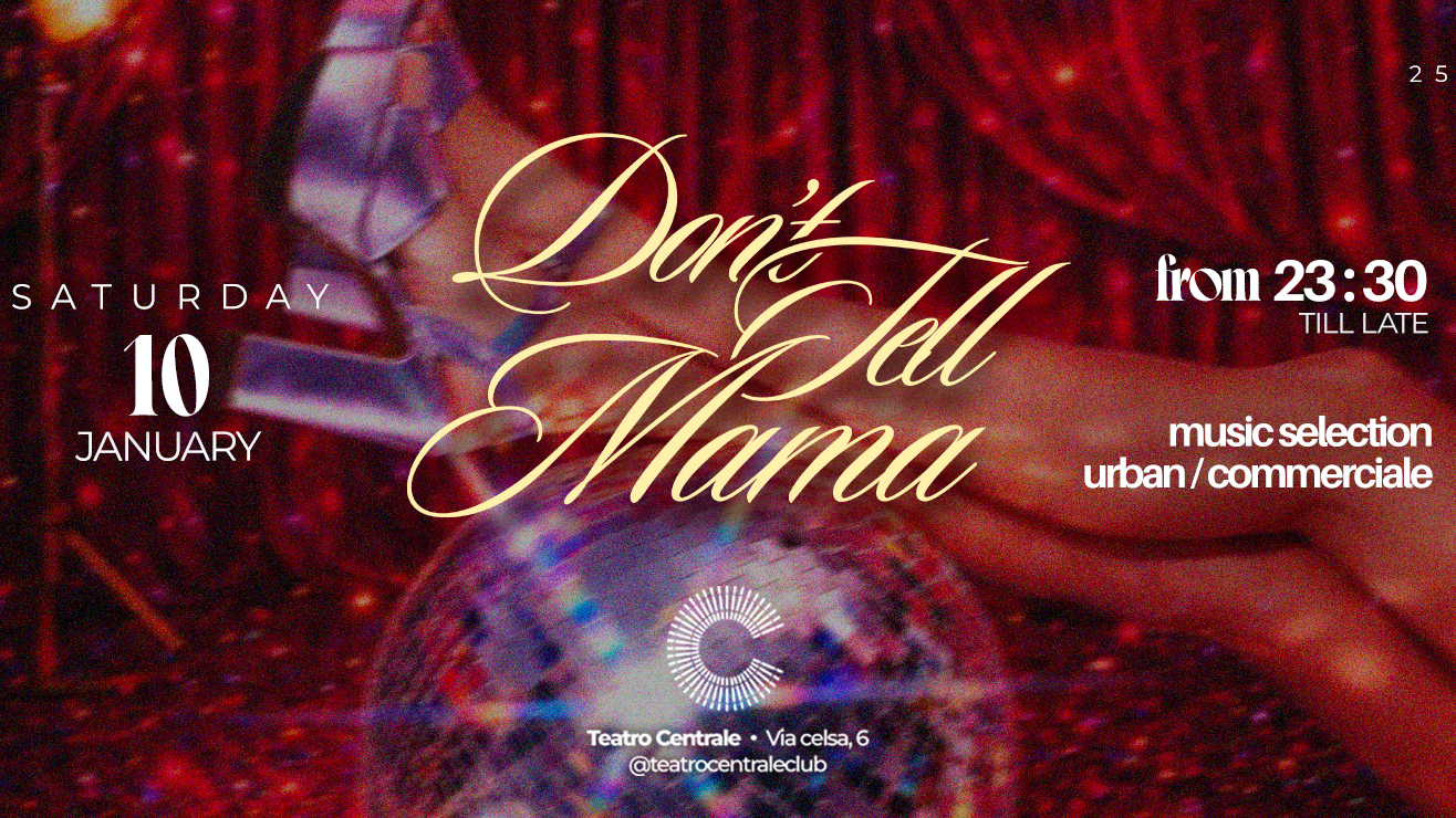 Don't Tell Mama - Sabato 10 Gennaio image