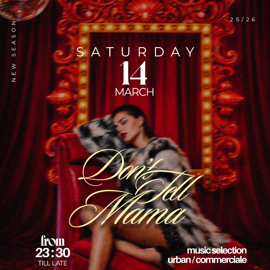 Don't Tell Mama - Sabato 14 Marzo image