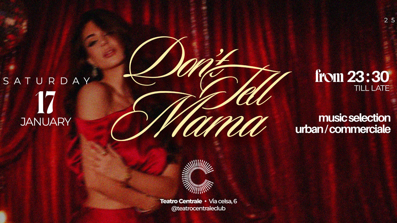 Don't Tell Mama - Sabato 17 Gennaio image