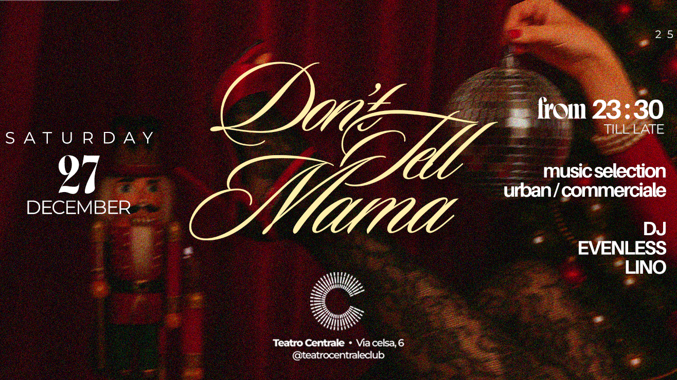 Don't Tell Mama - Sabato 27 Dicembre image