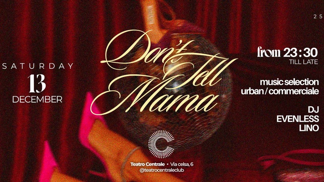 Don't Tell Mama - Sabato 13 Dicembre image