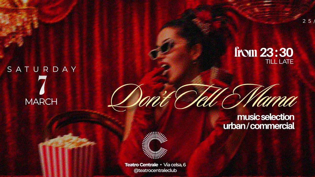 Don't Tell Mama - Sabato 7 Marzo image