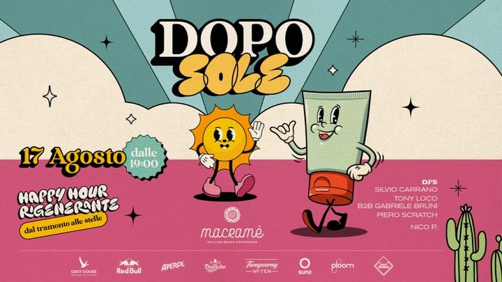 Cover for event: DOPO SOLE Happy Hour Rigenerante @ Macramé