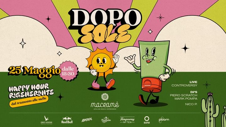 Cover for event: DOPO SOLE Happy Hour Rigenerante @ Macramé