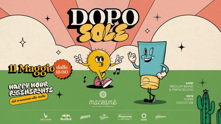 Cover for event: DOPO SOLE Happy Hour Rigenerante @ Macramé