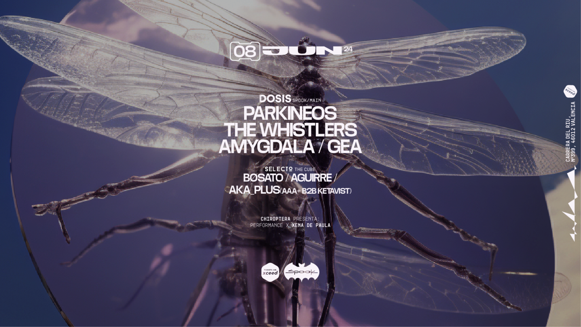 "DOSIS TOUR" PARKINEOS + THE WHISTLERS + AMYGDALA + GEA - SELECTO image