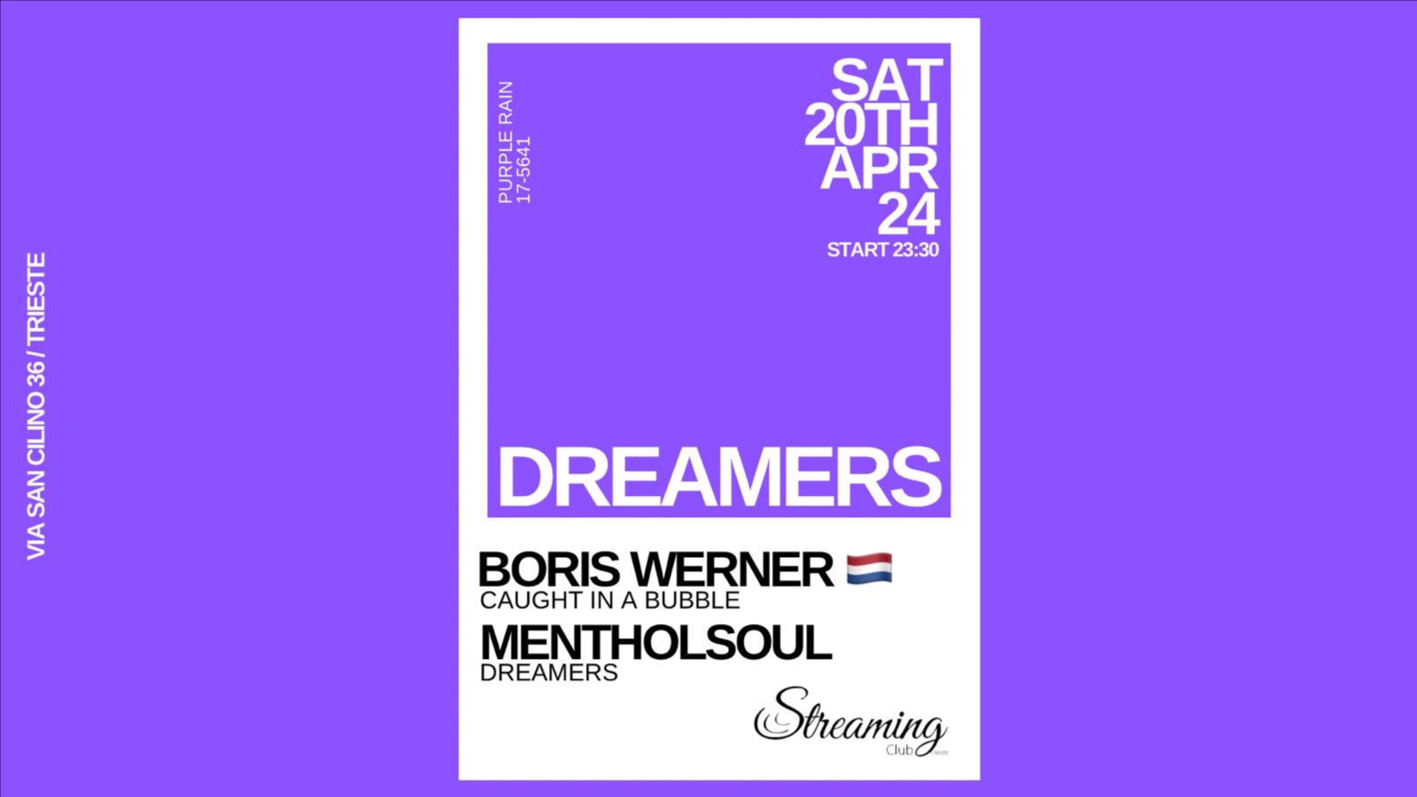 DREAMERS invites BORIS WERNER (Caught In a Bubble) - MENTHOLSOUL (Dreamers) image
