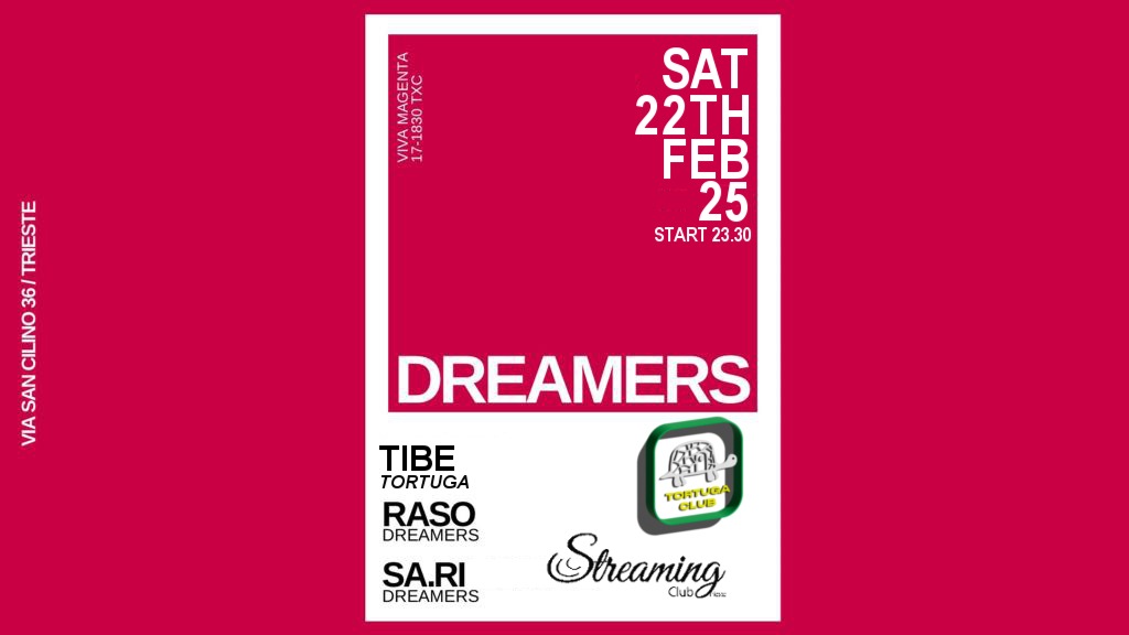 DREAMERS invites TIBE (Tortuga) - RASO - SA.RI image