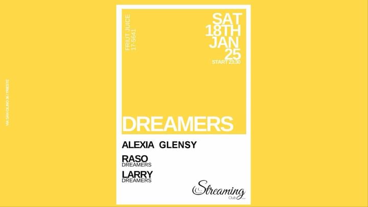 Cover for event: DREAMERS presents ALEXIA GLENSY - RASO - LARRY