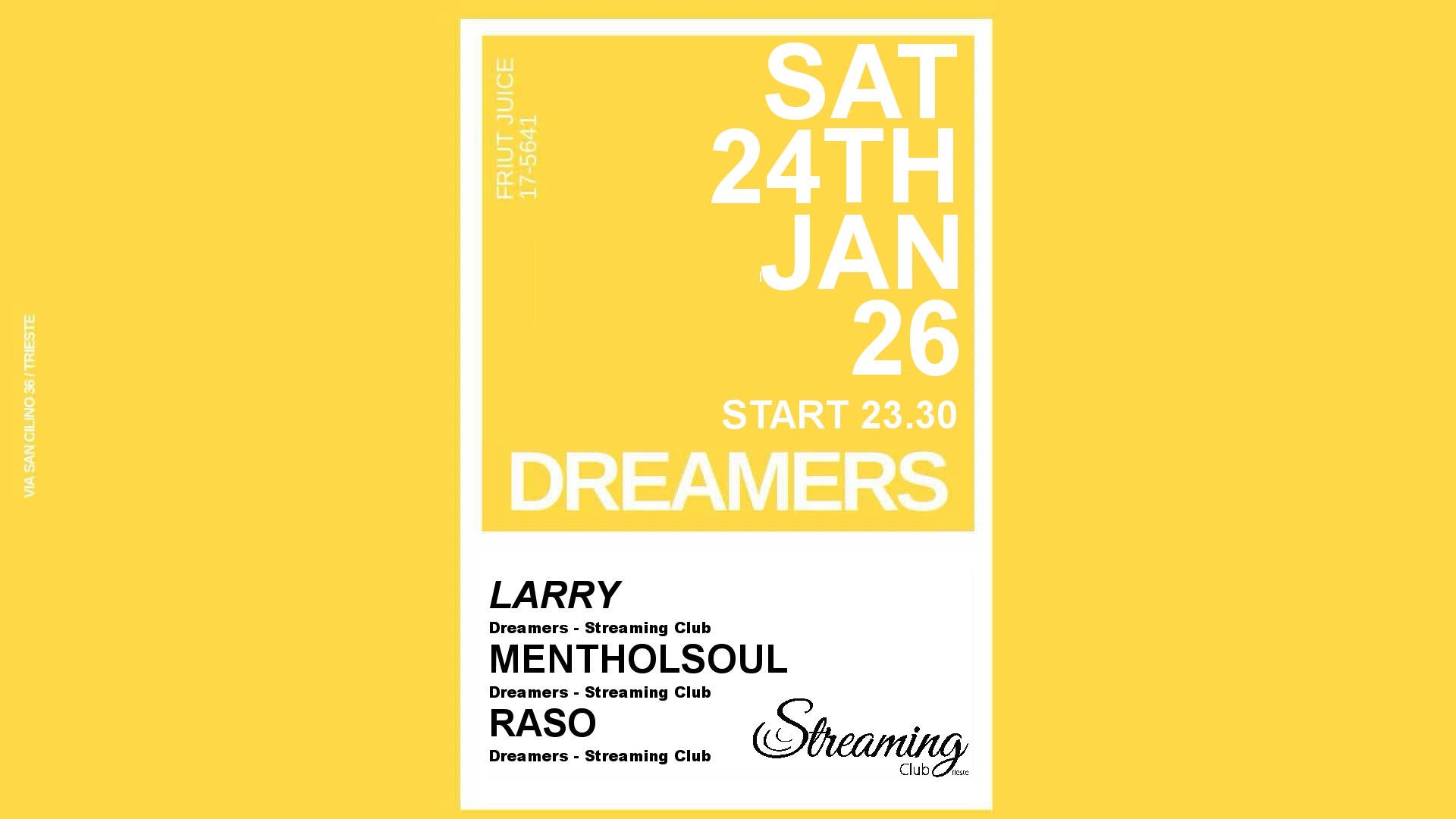 DREAMERS w/ RASO - MENTHOLSOUL - LARRY image