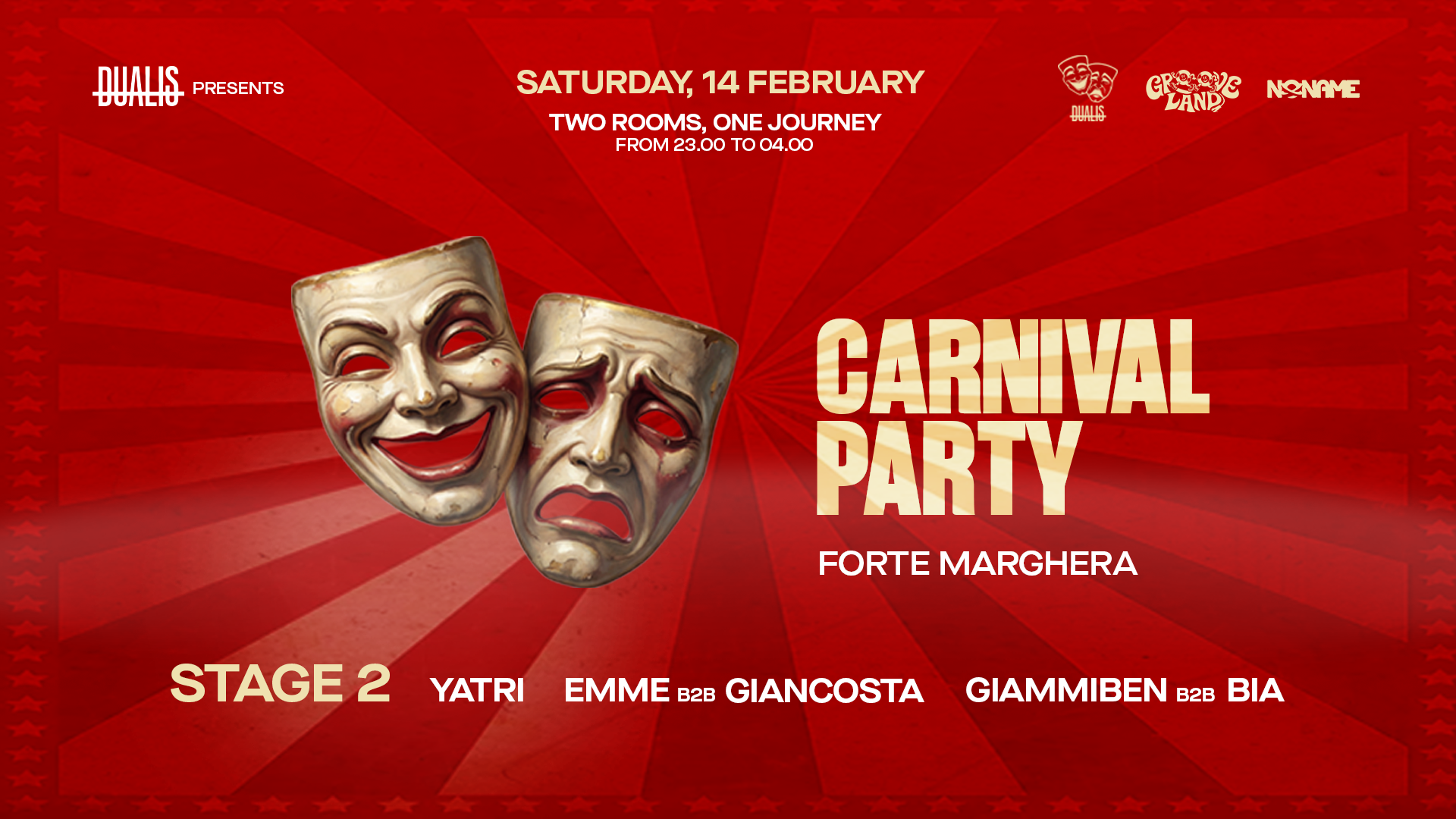 DUALIS | CARNIVAL PARTY | FORTE MARGHERA image