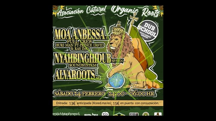 Cover for event: Dub School: Moa Anbessa / Nyahbinghidub / Alvaroots 
