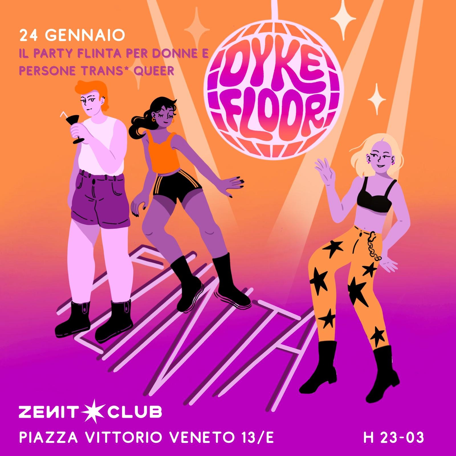 Dykefloor - Il party dedicato a donne e persone trans* queer image