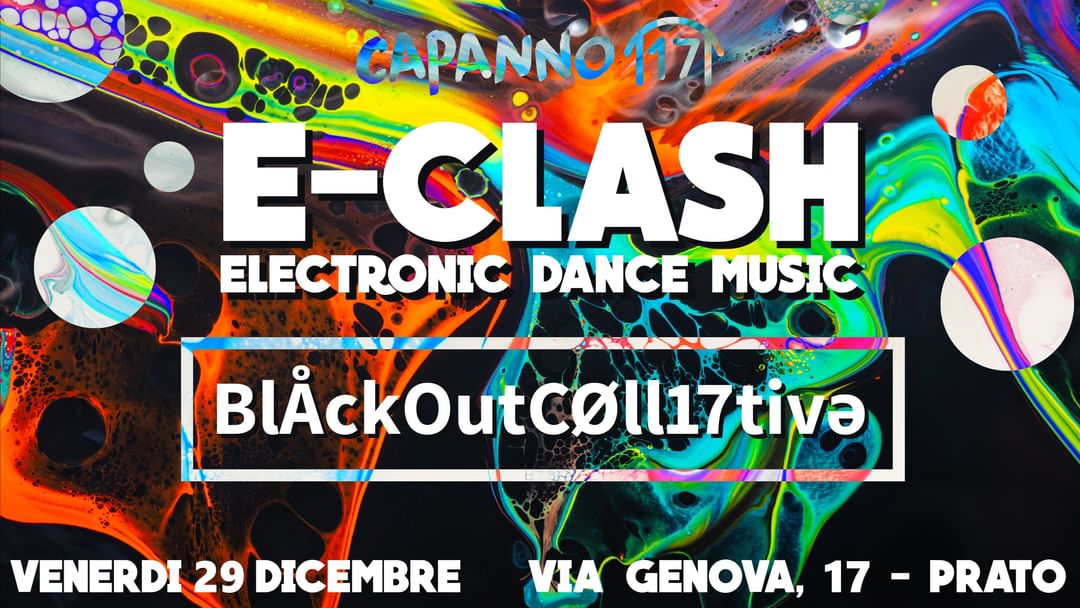 Capa do evento E - CLASH Electronic Dance Music (BlackOutCollettive) - 29.12.23