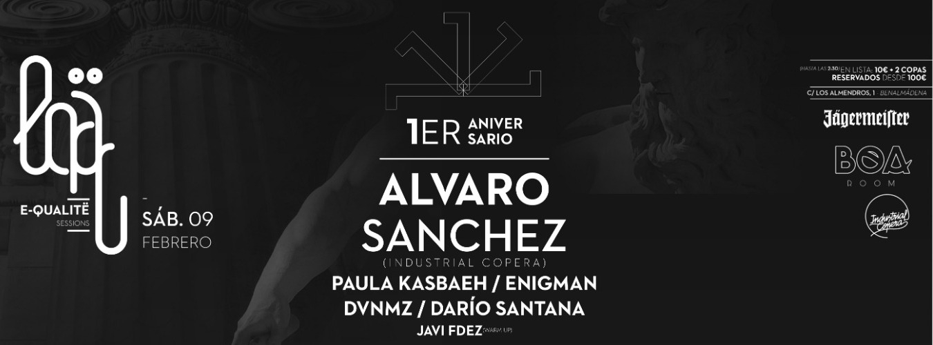 E-qualitë 1er Aniversario w/ Álvaro Sanchez image