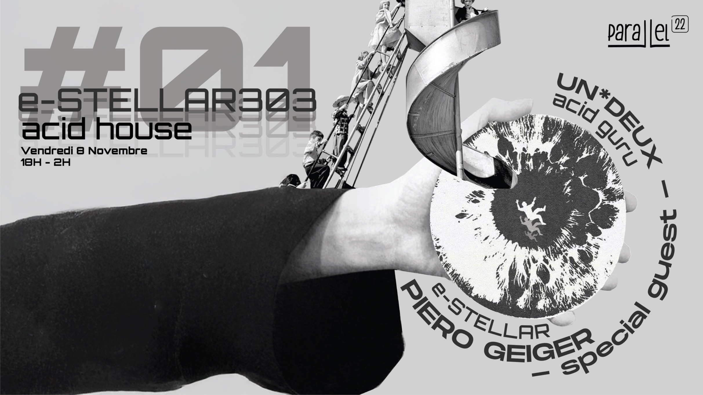 e-STELLAR303 Acid House avec UN*DEUX, Piero Geiger + special guest  image