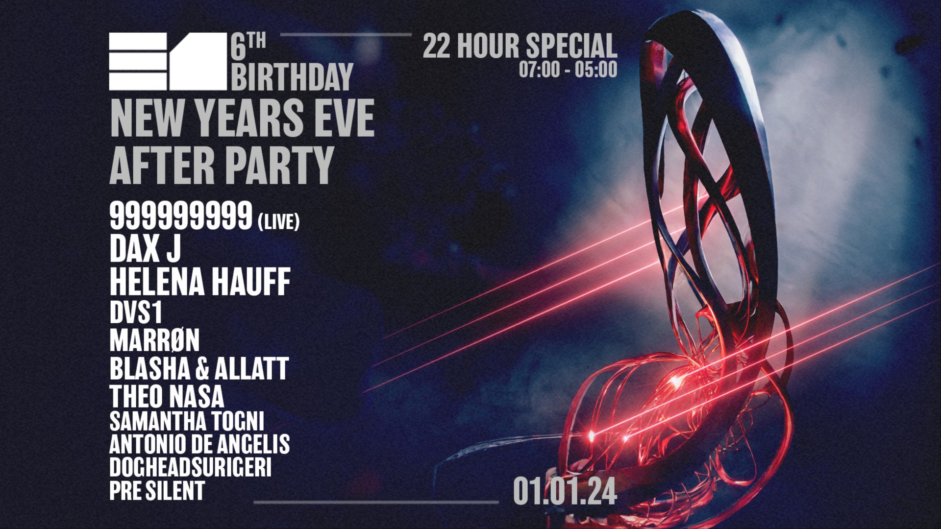  E1 6th Birthday: 999999999, DVS1, MARRØN, Blasha & Allat + more image