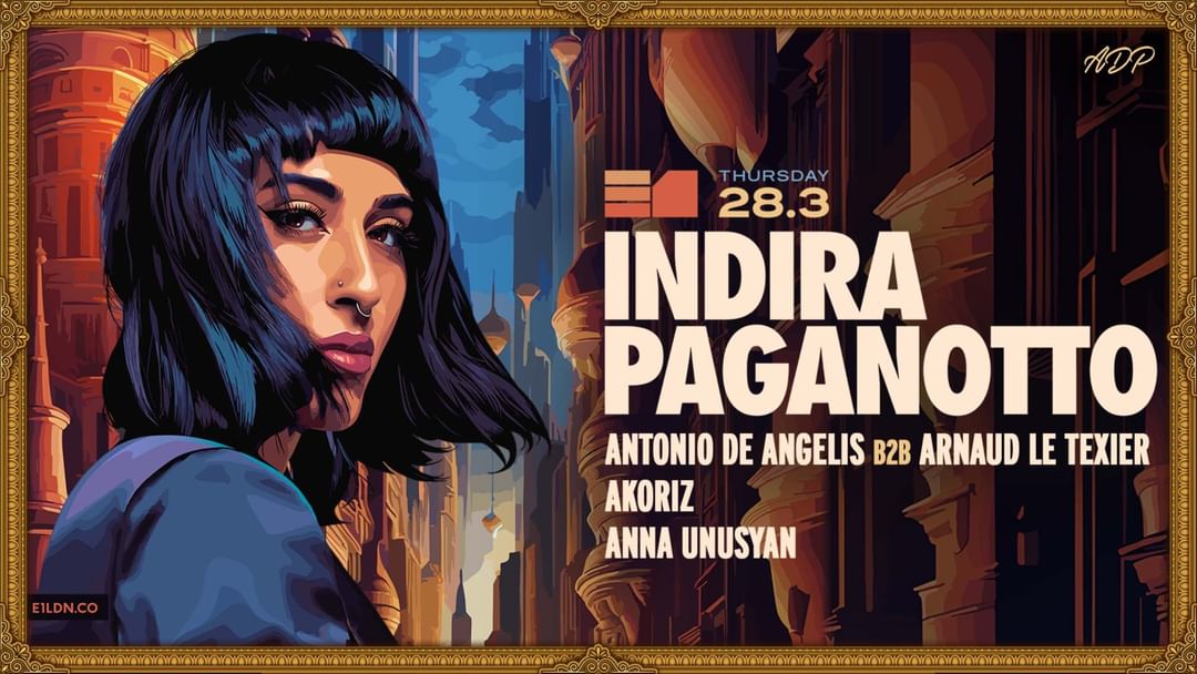 Indira Paganotto -Eventplakat