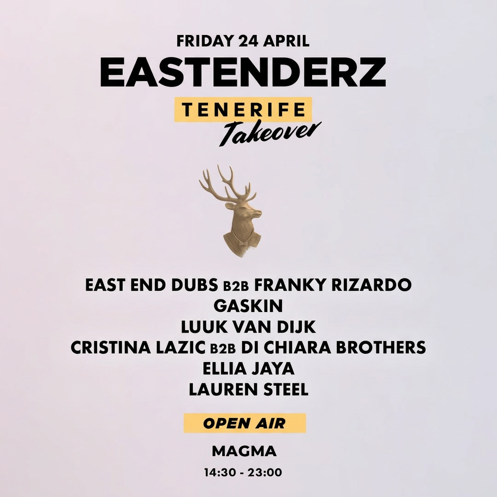 Eastenderz Tenerife Friday: East End Dubs, Franky Rizardo, Gaskin, Luuk van Dijk + more