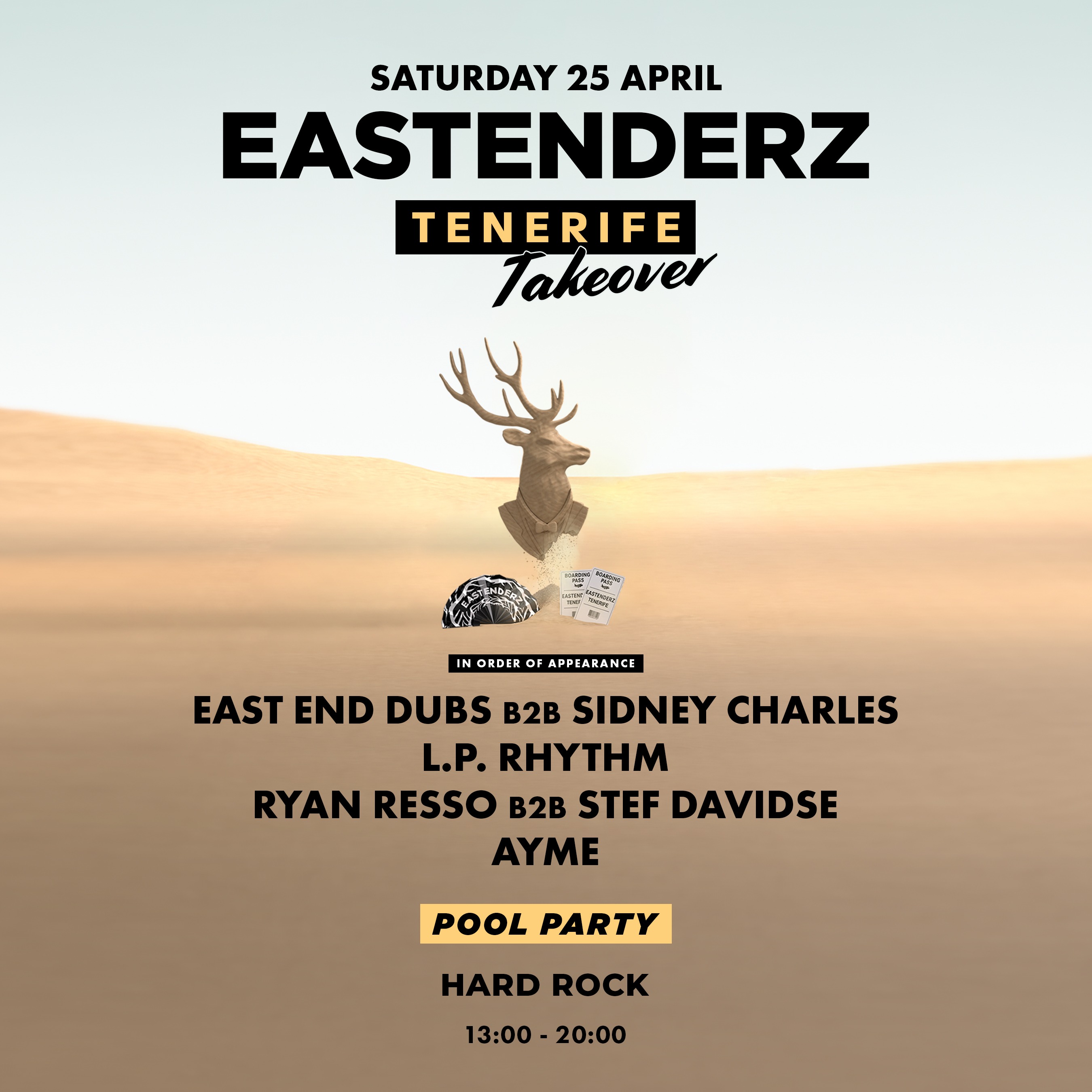 Eastenderz Tenerife Pool Party: East End Dubs, Sidney Charles, L.P. Rhythm & more