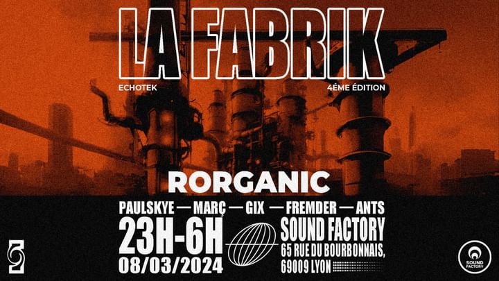 Cover for event: Echotek présente : La Fabrik - Sound Factory