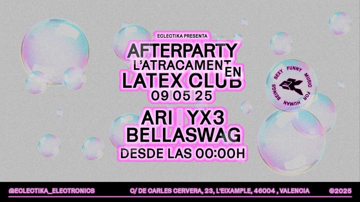 Cover for event: ECLECTIKA (Post Party L´ATRACAMENT)