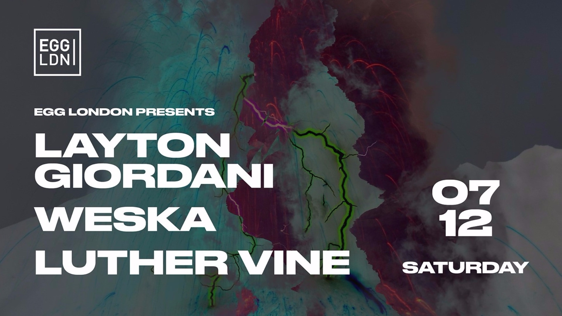 EGG LDN Pres: Layton Giordani, Weska & Luther Vine image