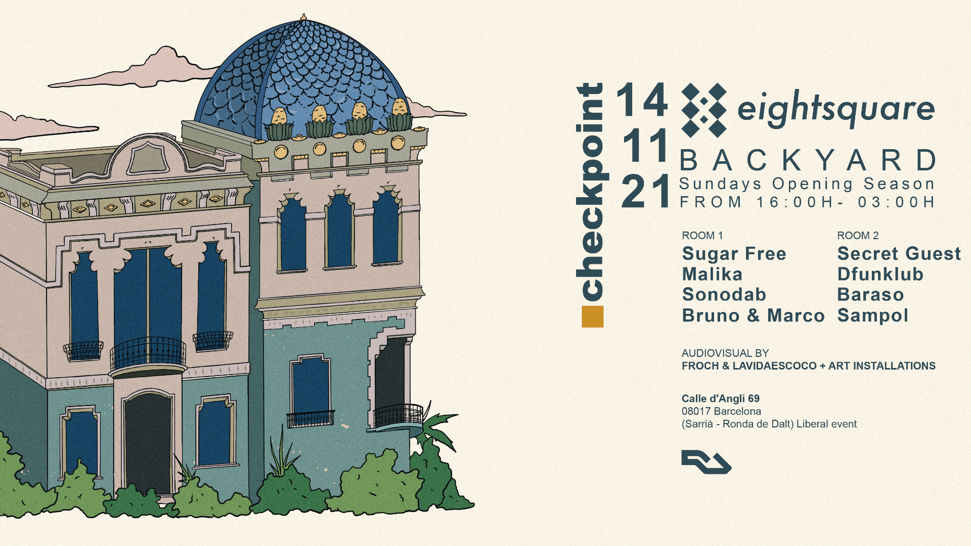 Eightsquare & ■ Checkpoint - Backyard Sundays Opening Season image