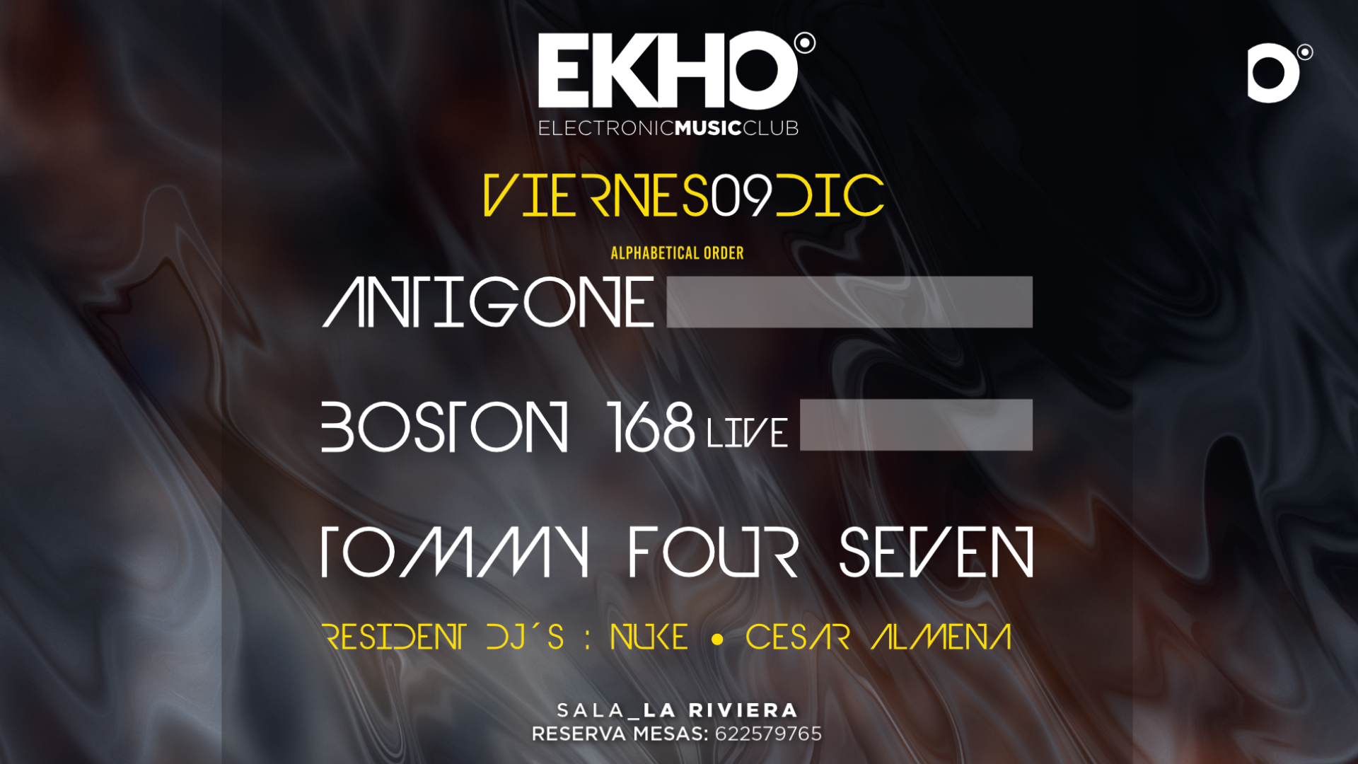 EKHO: Antigone / Boston 168 / Tommy 47