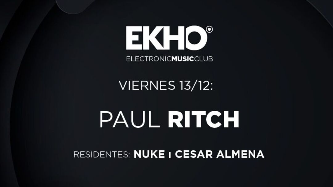 EKHO w/ Paul Ritch-Eventplakat