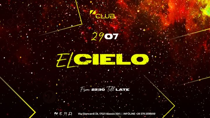 Cover for event: El Cielo 29.07 | Zero Club Alassio