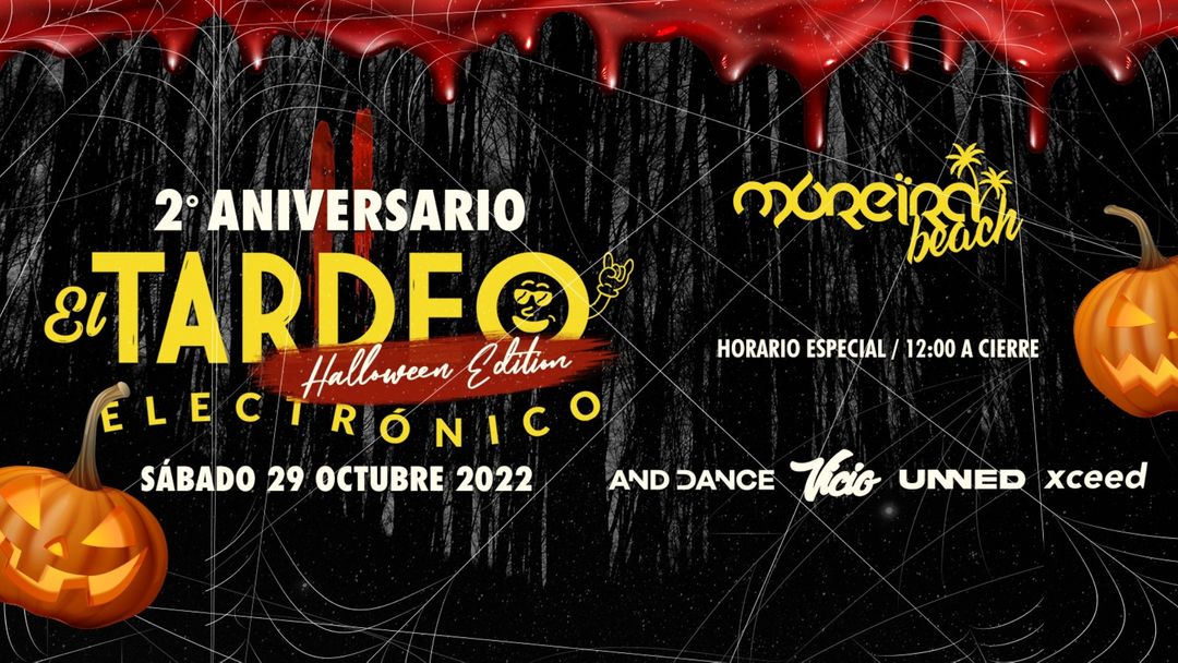 EL TARDEO ELECTRONICO HALLOWEEN @ MOREIRA BEACH OASIZ event cover