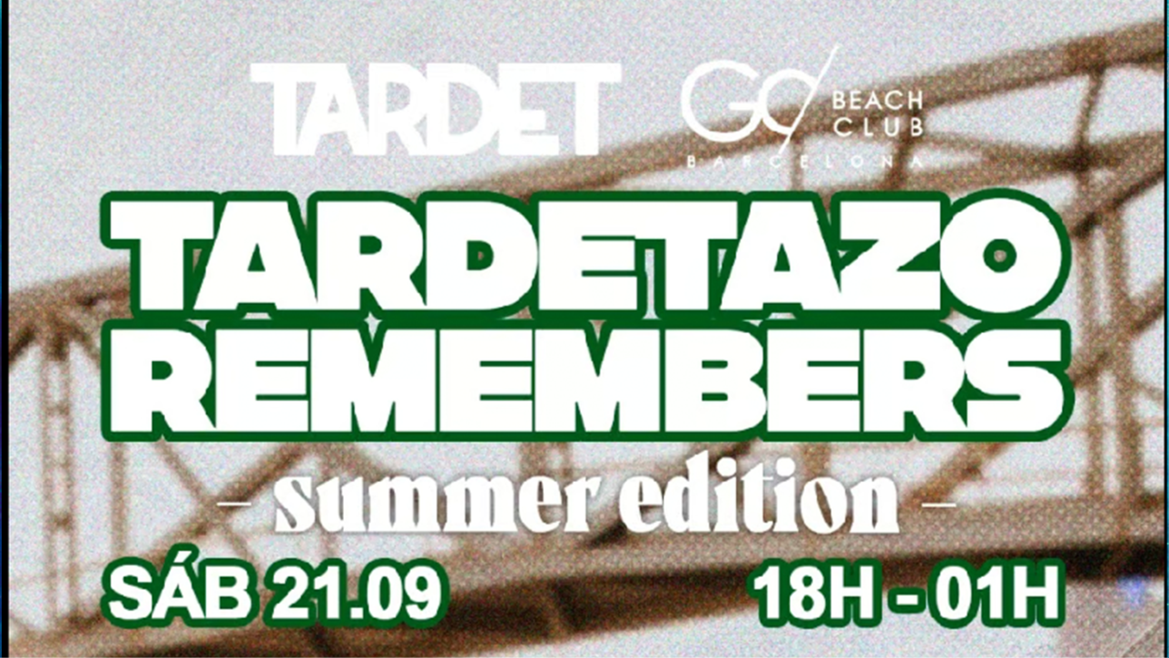 EL TARDET | from 18:00pm till 01:00 am