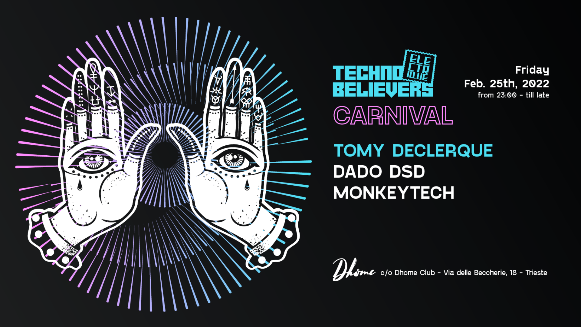 Electrique presents TECHNO BELIEVERS Carnival w/ Tomy DeClerque image