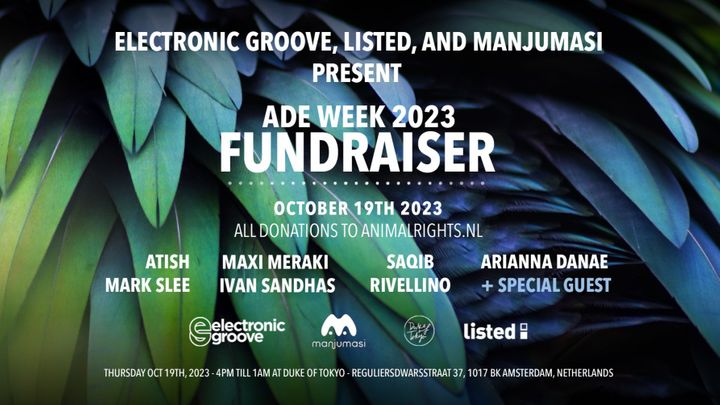 Cover for event: Electronic Groove, Listed, and Manjumasi Unite for ADE Week 2023 Fundraiser 