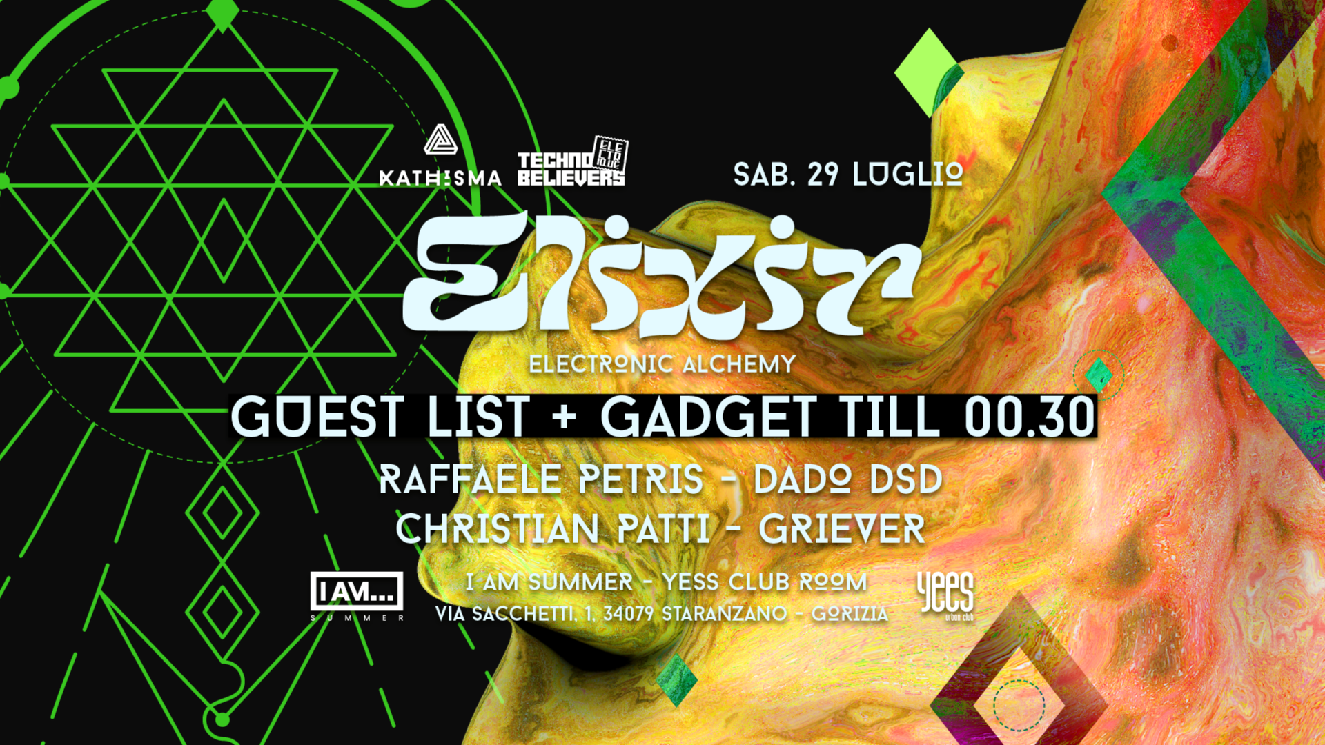 ELIXIR Electronic Alchemy #8 | Guest List + Gadget till 00.30 image