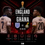 England and Ghana - Game on. Party after image