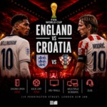 England vs Croatia - Game on. Party after image