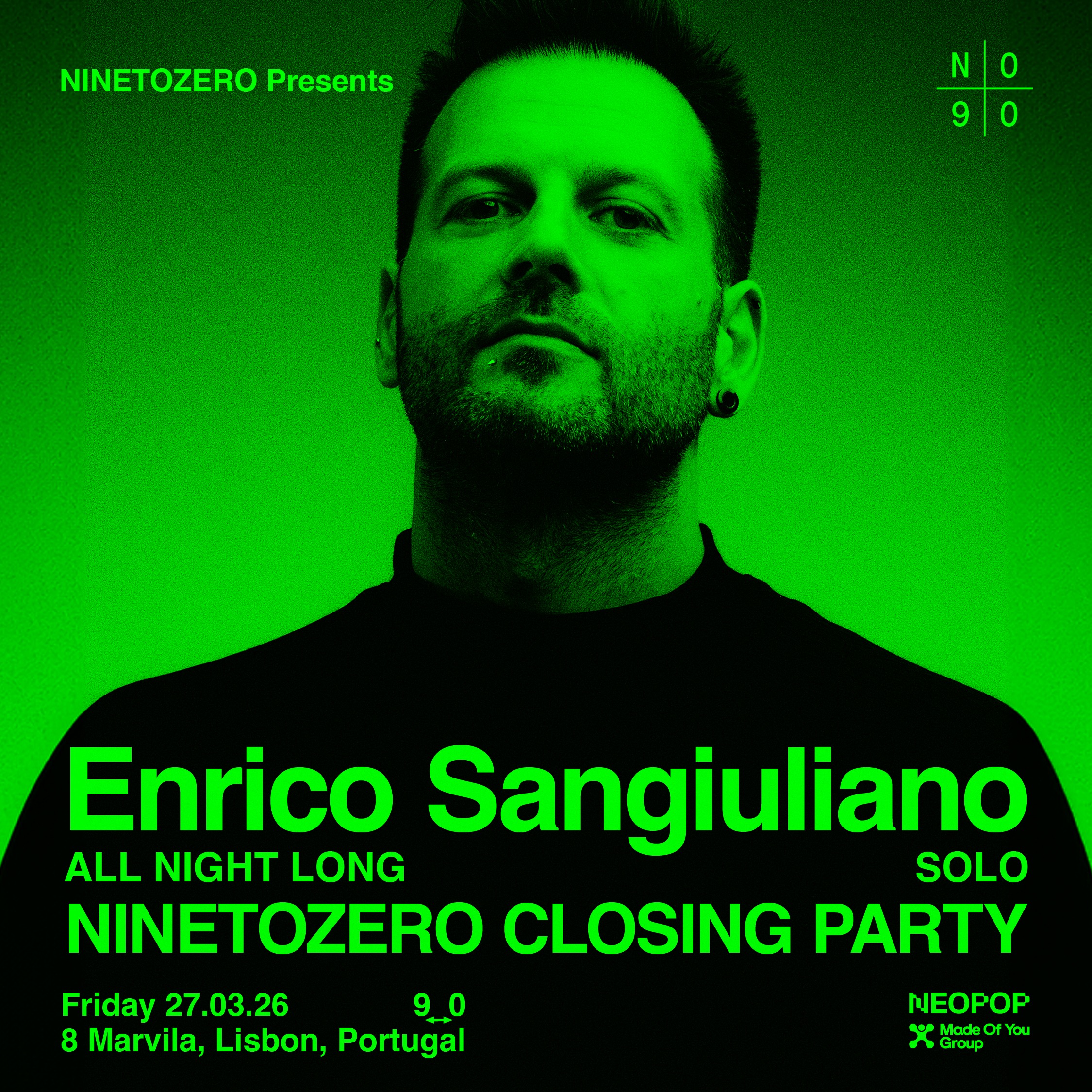 Enrico Sangiuliano presents NINETOZERO CLOSING PARTY image