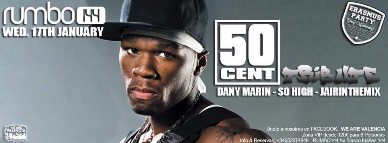 Erasmus Party - 50 Cent Tribute image