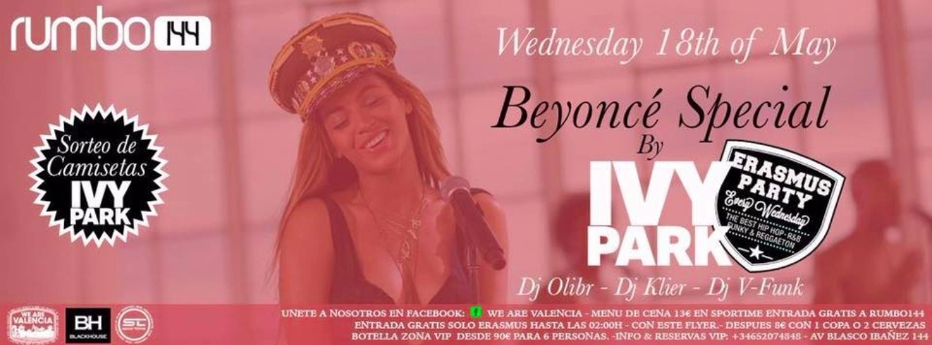 Erasmus Party: Beyonce Special by Ivy Park image