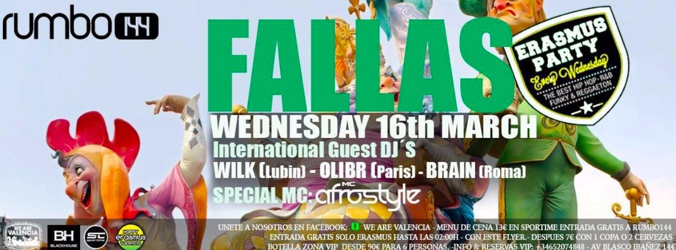 Erasmus Party: FALLAS image